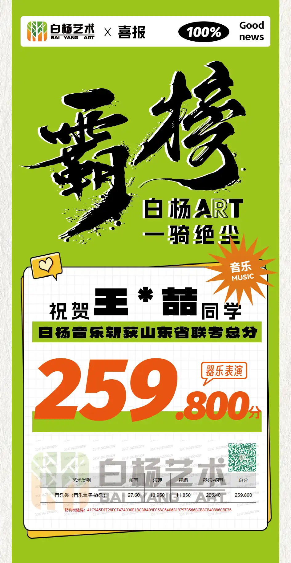25级 - 器乐表演 259.800